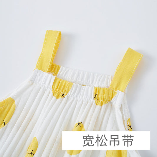 Großhandelspreise EXW Baby Camisole Strampler Ärmelloser Sommer-Baby-Body Niedliche Mädchen Onesie OEM Fabrik