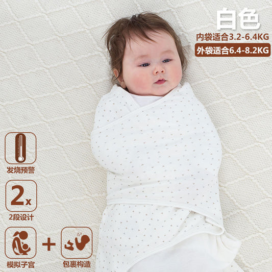Wholesale EXW Prices Baby Swaddle Wrap Blanket Anti-Startle Weighted Newborn Sleeping Wrap Cotton Infant Swaddling Supplier