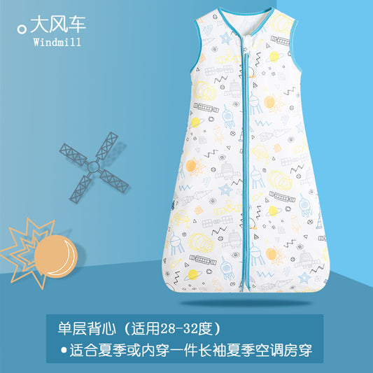 Wholesale EXW Prices Baby Sleep Sack Cotton Bamboo Infant Sleeping Bag Anti-Kick Wearable Blanket Summer Newborn Sleep Bag Supplier